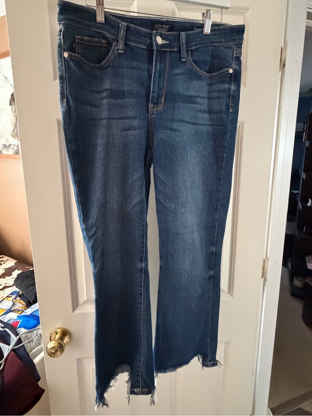 Judy Blue Cropped Bootcut with Raw Hem